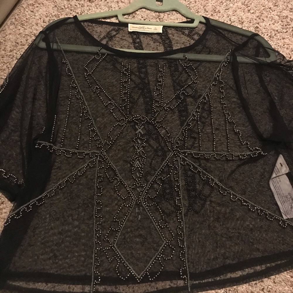Mesh beaded top